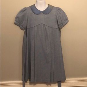 Fleurisse Blue woven and silk dress